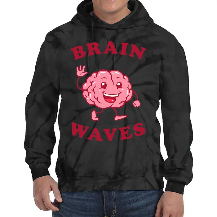 Brain Waves Funny Science Biology Tie Dye Hoodie