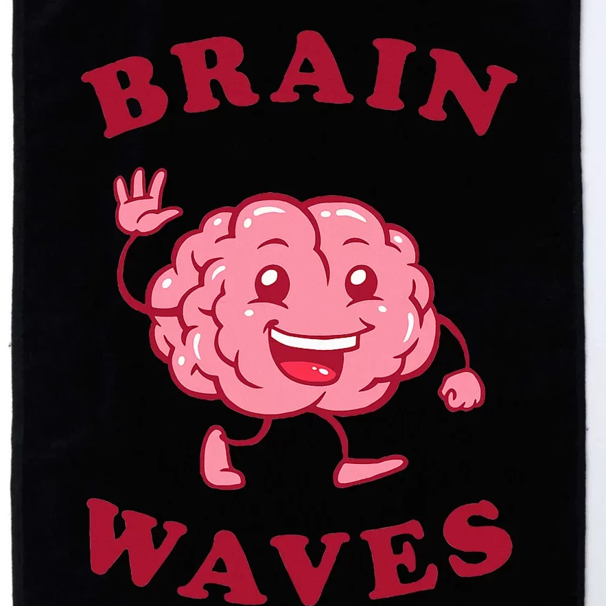 Brain Waves Funny Science Biology Platinum Collection Golf Towel