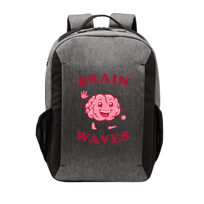 Brain Waves Funny Science Biology Vector Backpack