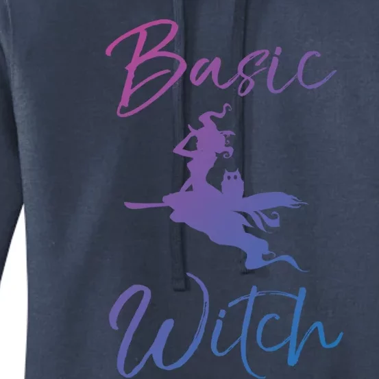 Basic Witch Funny Halloween Party Costume Funny Gift Women's Pullover Hoodie