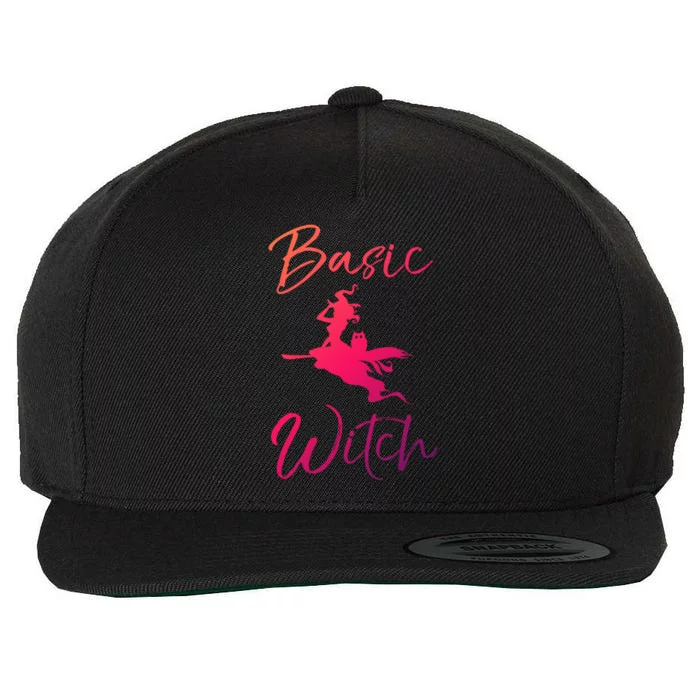 Basic Witch Funny Halloween Party Costume Funny Gift Wool Snapback Cap