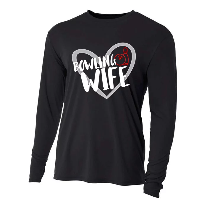 Bowling Wife Funny Bowler Bowling Gift Cooling Performance Long Sleeve Crew