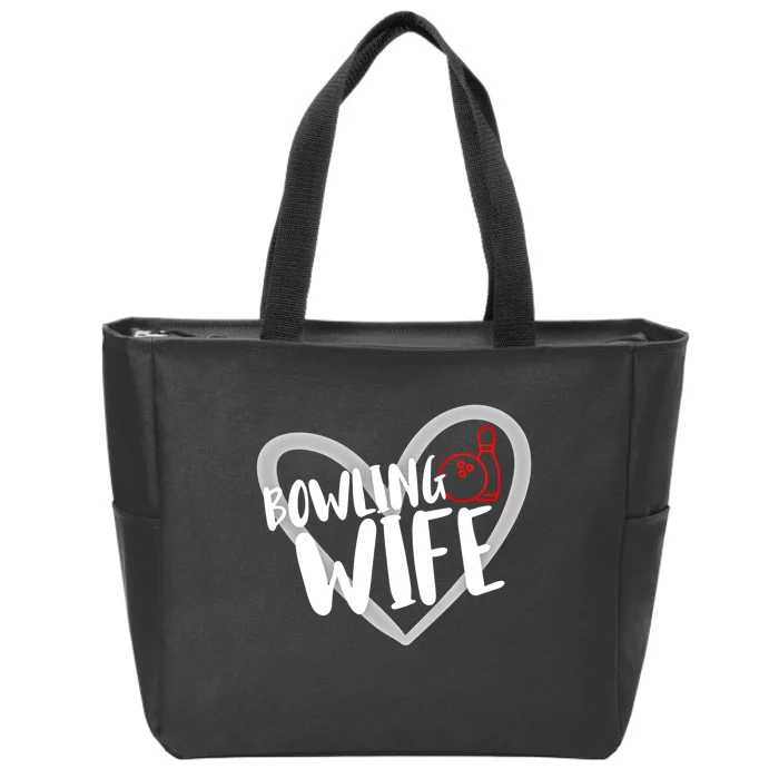 Bowling Wife Funny Bowler Bowling Gift Zip Tote Bag