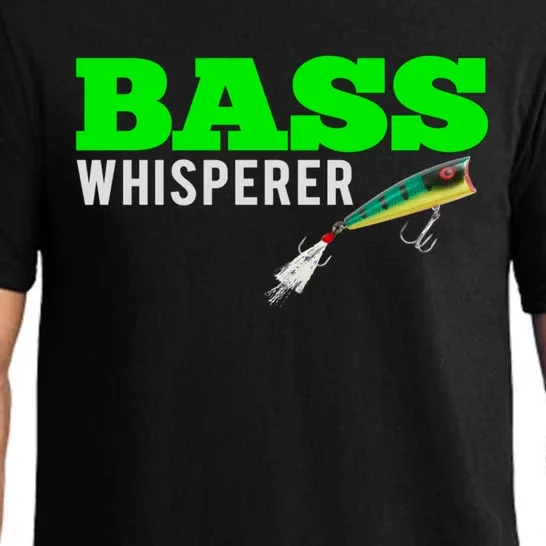 Bass Whisperer Fishing Funny Gift Meaningful Gift With Popper Lures Pajama Set