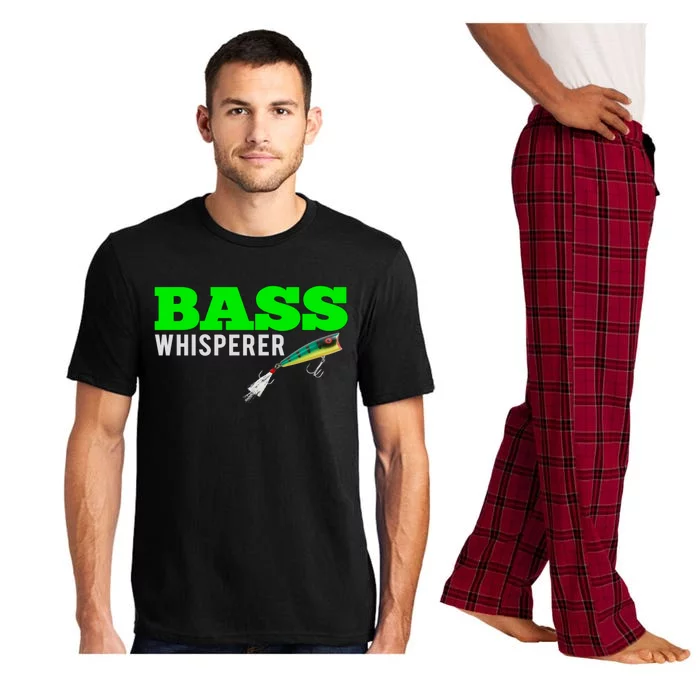 Bass Whisperer Fishing Funny Gift Meaningful Gift With Popper Lures Pajama Set