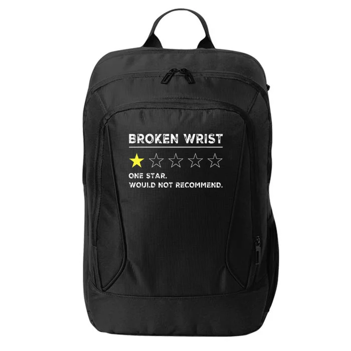 Broken Wrist Funny Get Well Soon Gag Recovery City Backpack