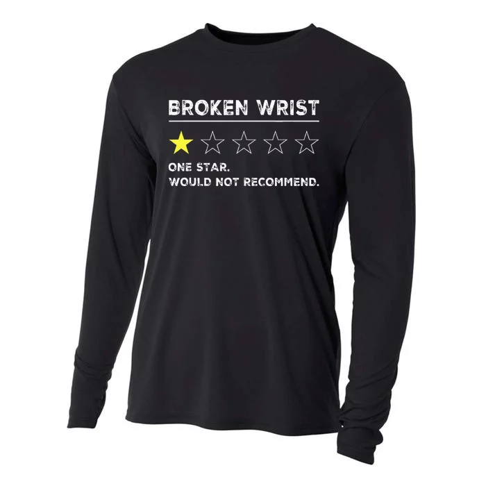 Broken Wrist Funny Get Well Soon Gag Recovery Cooling Performance Long Sleeve Crew