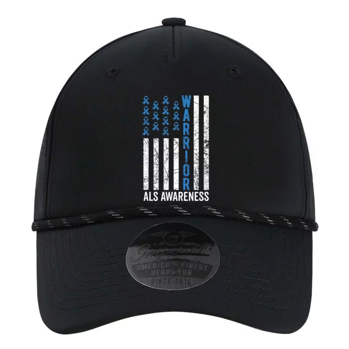 Blue Warrior For  & ALS Awareness Performance The Dyno Cap