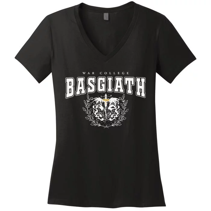 Basgiath War Fourth Wing Dragon Rider Women's V-Neck T-Shirt