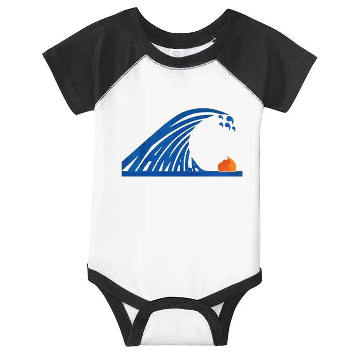 Blue Wave For Kamala Harris Trump Infant Baby Jersey Bodysuit