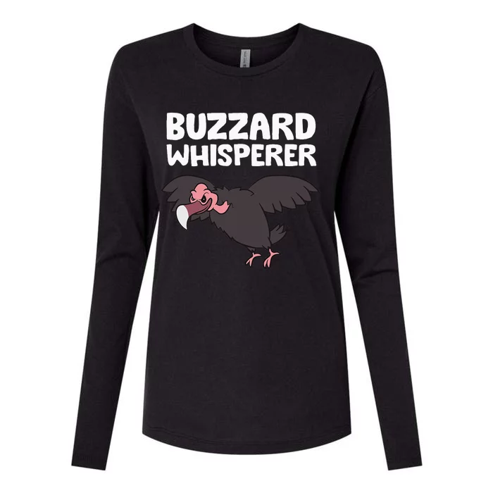 Buzzard Whisperer Funny Turkey Vulture Womens Cotton Relaxed Long Sleeve T-Shirt