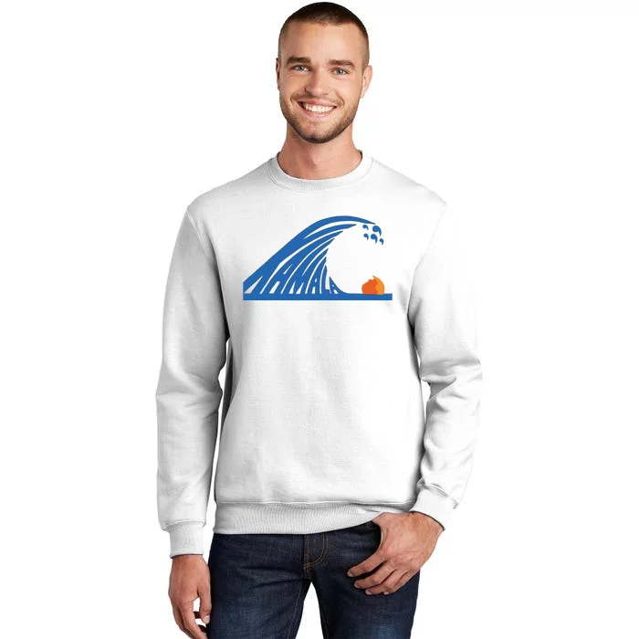 Blue Wave For Kamala Harris Trump Funny Sweatshirt