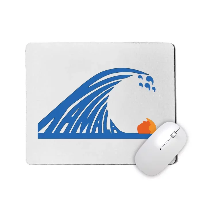 Blue Wave For Kamala Harris Trump Funny Mousepad