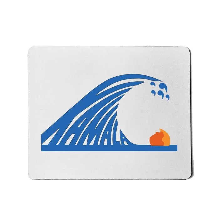 Blue Wave For Kamala Harris Trump Funny Mousepad