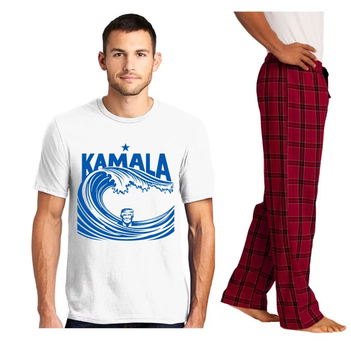 Blue Wave For Kamala Harris Trump Funny Pajama Set