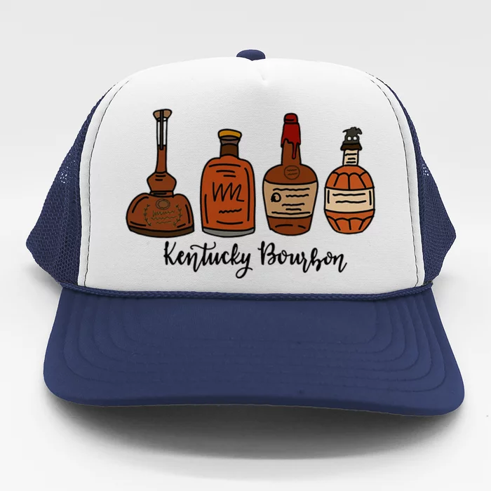 Bourbon Whiskey Favorite Bourbons Distillery Trucker Hat