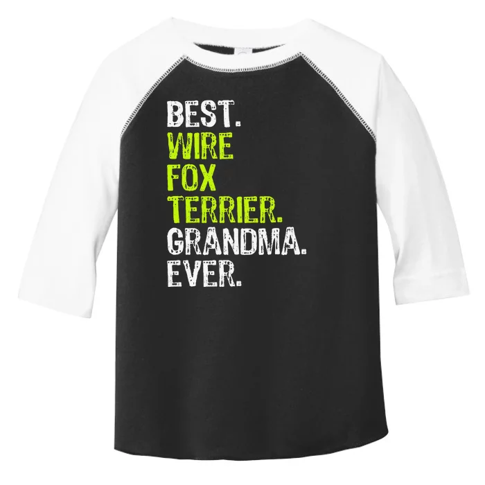 Best Wire Fox Terrier Grandma Ever Dog Lover Toddler Fine Jersey T-Shirt