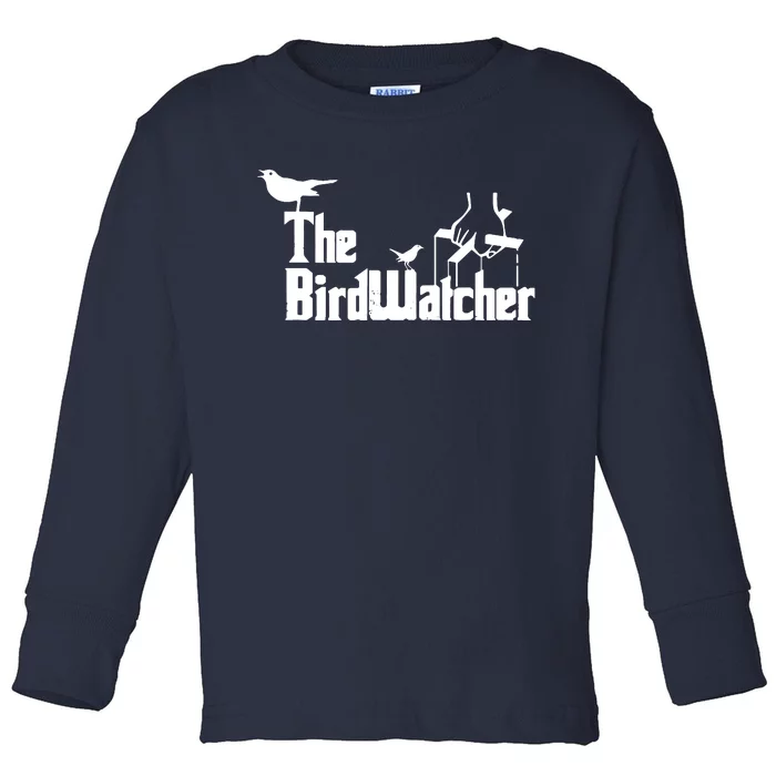 Bird Watching Funny Bird Watcher Toddler Long Sleeve Shirt