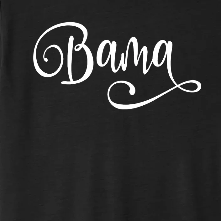 Bama White Fancy Script Alabama ChromaSoft Performance T-Shirt