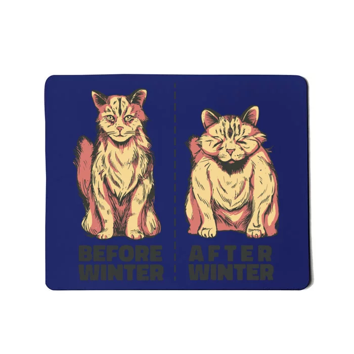 Before Winter Funny Cat Mousepad