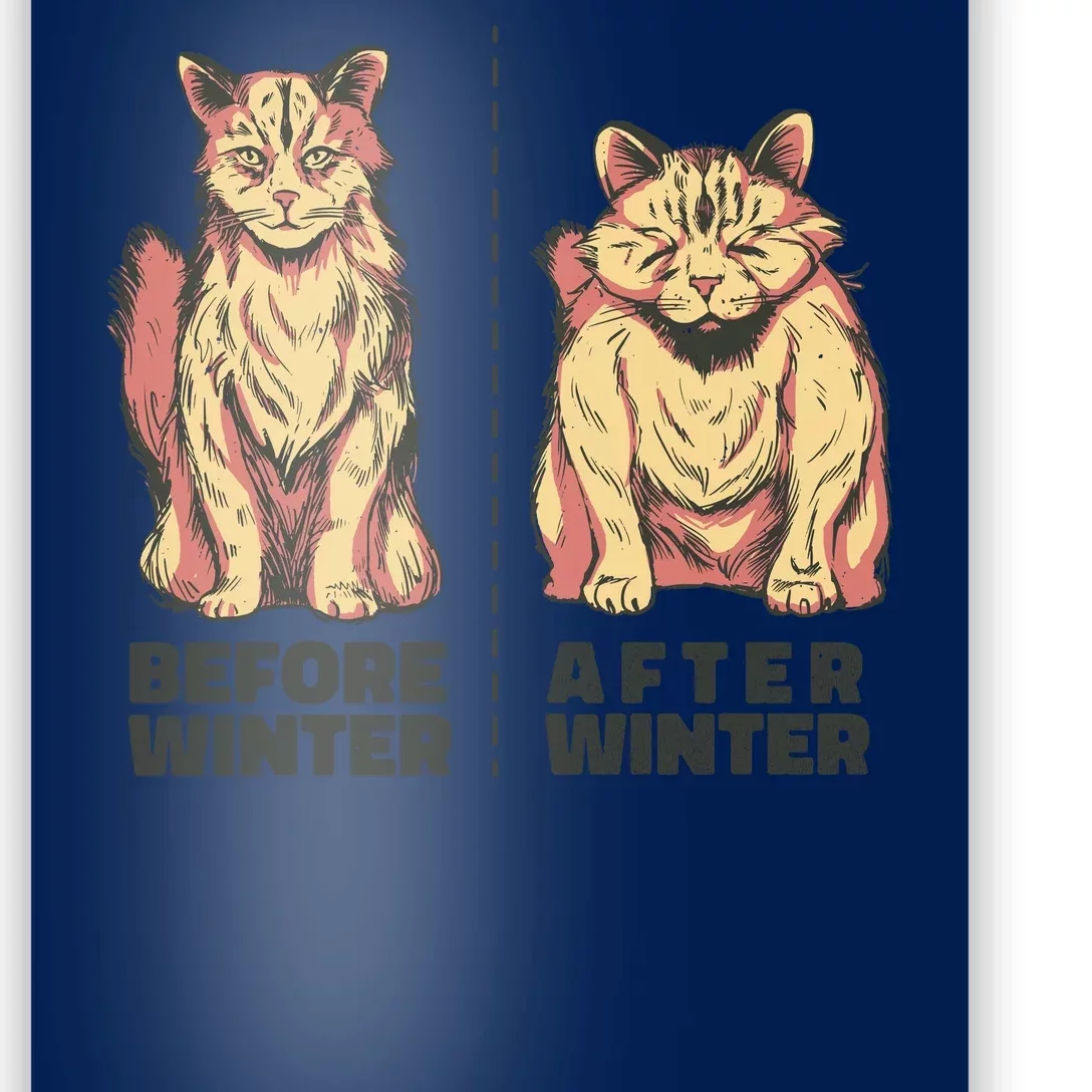 Before Winter Funny Cat Poster