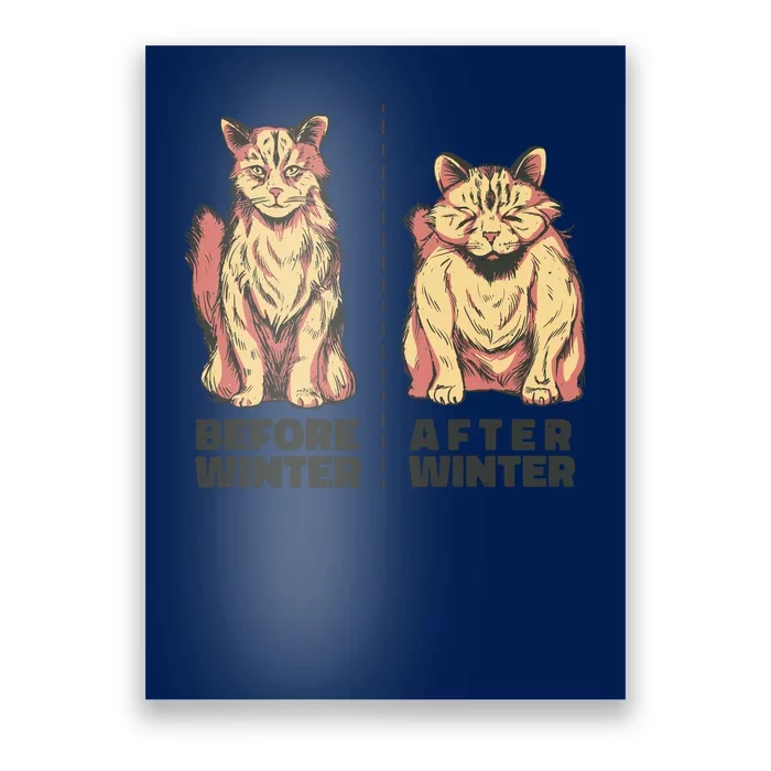 Before Winter Funny Cat Poster