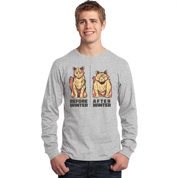 Before Winter Funny Cat Tall Long Sleeve T-Shirt