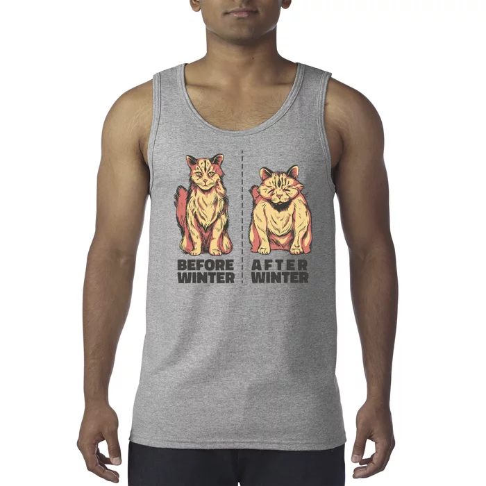 Before Winter Funny Cat Tank Top