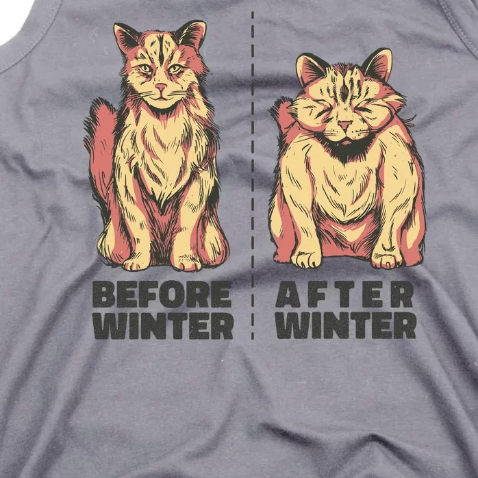 Before Winter Funny Cat Tank Top