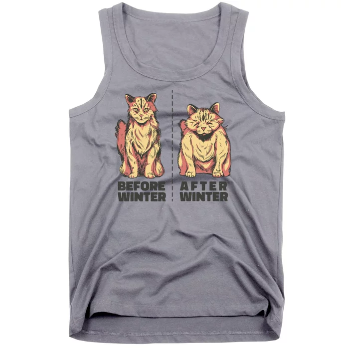 Before Winter Funny Cat Tank Top