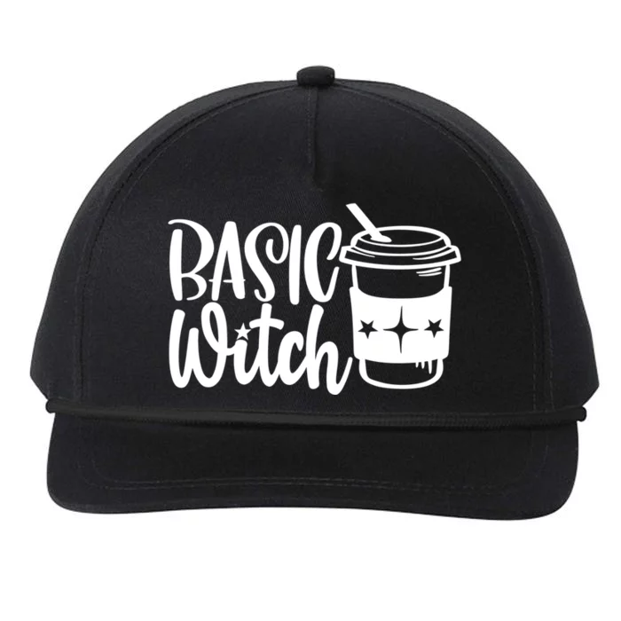 Basic Witch Funny Coffee Meaningful Gift Snapback Five-Panel Rope Hat