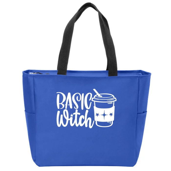 Basic Witch Funny Coffee Meaningful Gift Zip Tote Bag