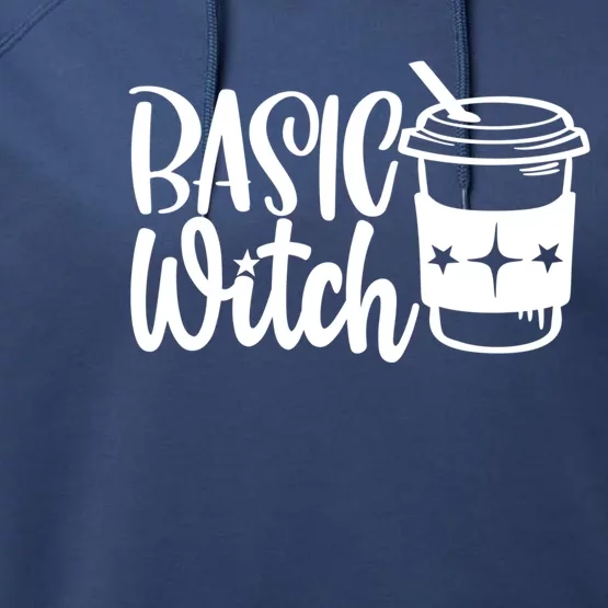 Basic Witch Funny Coffee Meaningful Gift Performance Fleece Hoodie