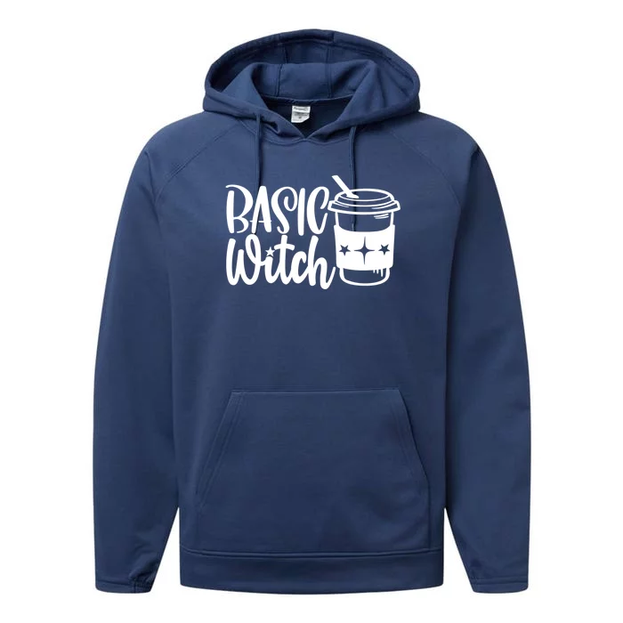 Basic Witch Funny Coffee Meaningful Gift Performance Fleece Hoodie