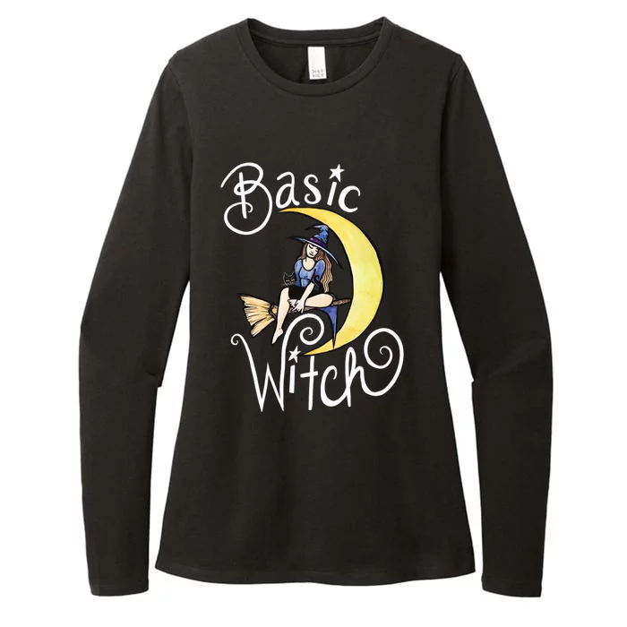 Basic Witch Funny Moon Witch Gift Womens CVC Long Sleeve Shirt