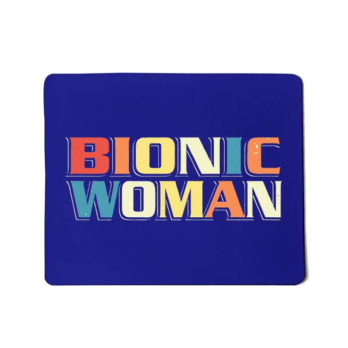 Bionic Woman Get Well Hip Replacement Surgery Recovery Mousepad