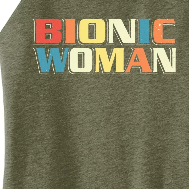 Bionic Woman Get Well Hip Replacement Surgery Recovery Women’s Perfect Tri Rocker Tank