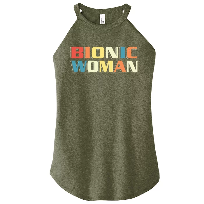 Bionic Woman Get Well Hip Replacement Surgery Recovery Women’s Perfect Tri Rocker Tank