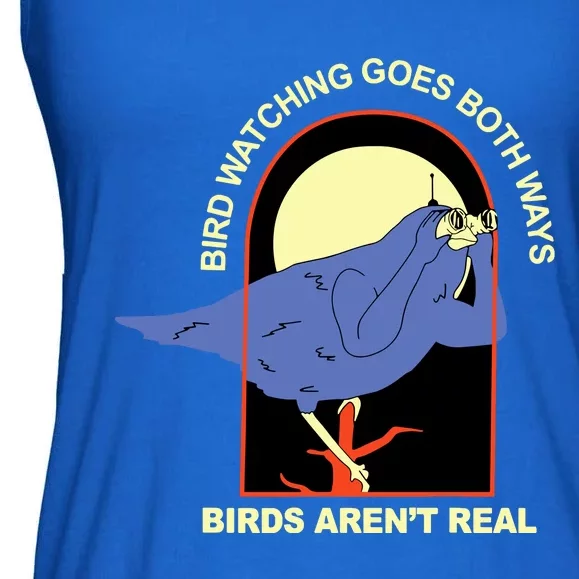 Bird Watching Goes Both Ways Bird Aren’T Real Ladies Essential Flowy Tank