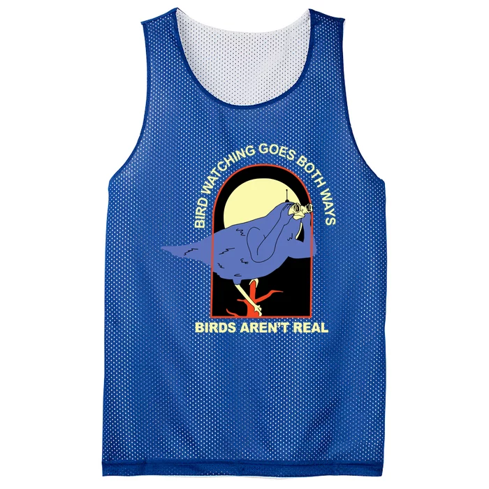 Bird Watching Goes Both Ways Bird Aren’T Real Mesh Reversible Basketball Jersey Tank