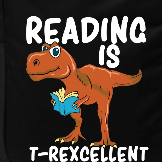 Book Worm Gift For A TRex Loving Book Nerd Gift Impact Tech Backpack