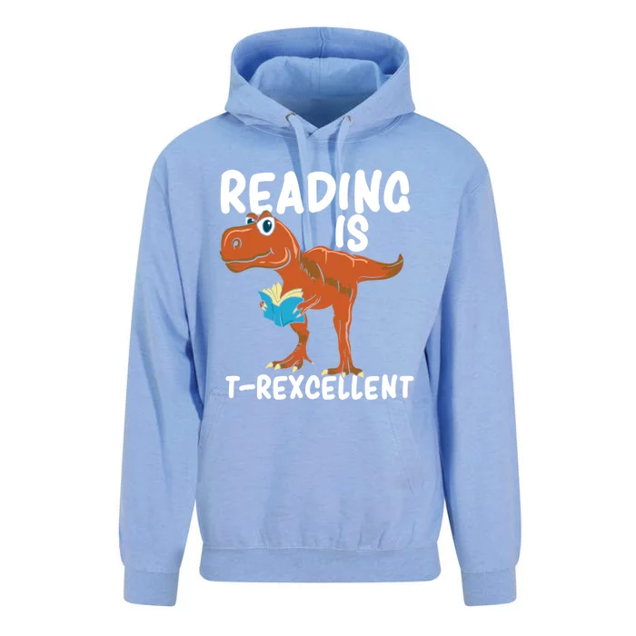 Book Worm Gift For A TRex Loving Book Nerd Gift Unisex Surf Hoodie