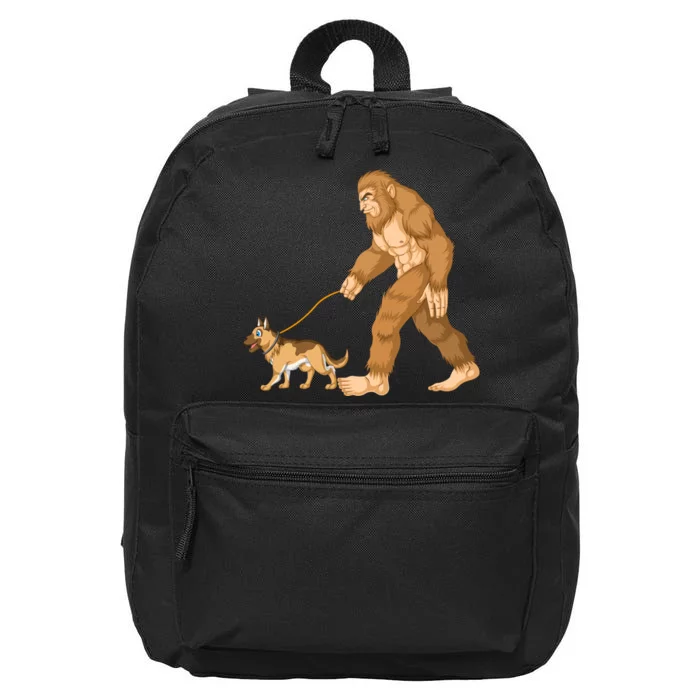 Bigfoot Walking German Shepherd 16 in Basic Backpack