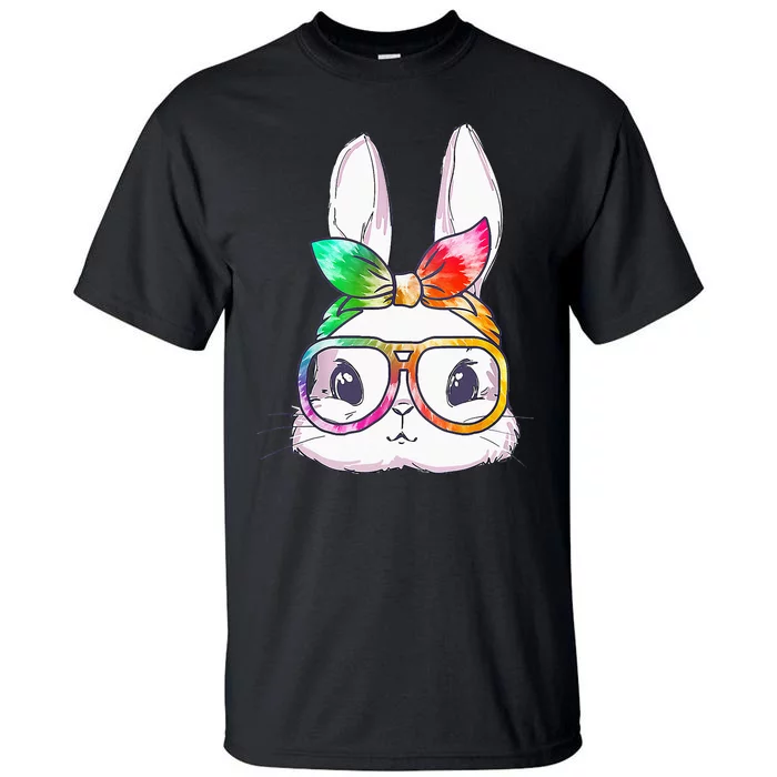 Bunny With Glasses rabbit Happy Easter Day Tall T-Shirt