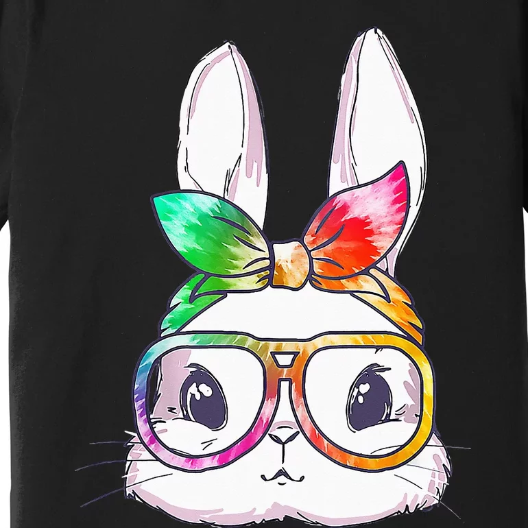 Bunny With Glasses rabbit Happy Easter Day Premium T-Shirt