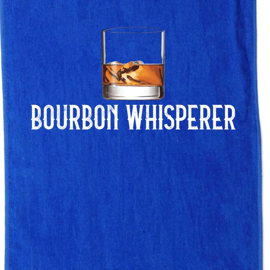 Bourbon Whisperer Gift Funny Whiskey Design With Sayings Cute Gift Platinum Collection Golf Towel