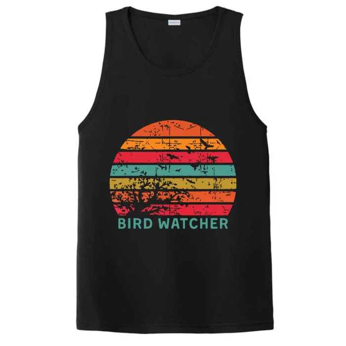 Bird Watcher Gift Birding Bird Watching Performance Tank