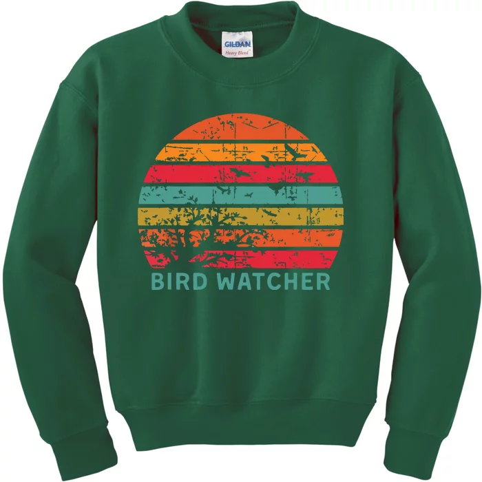 Bird Watcher Gift Birding Bird Watching Kids Sweatshirt