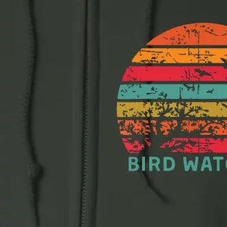 Bird Watcher Gift Birding Bird Watching Full Zip Hoodie