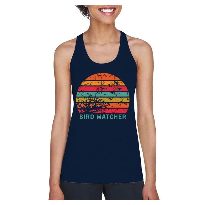 Bird Watcher Gift Birding Bird Watching Women's Racerback Tank